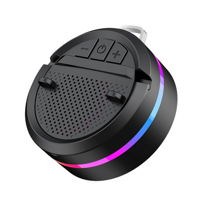 🔥LAST DAY SALE £10.99!!⚡50K+ SOLD!📱🎶Portable Bluetooth Speaker with RGB Lights & Phone Stand