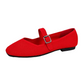 🔥 LIMITED-TIME SALE £12.99!!🎀Breathable Square Toe Ballet Flats – Knit, Lightweight, Comfy 👣