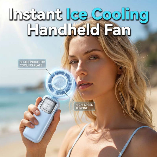 🔥Summer Hot Sale - ONLY £12.99!!⚡50K+ SOLD!❄️Foldable Handheld Cooling Fan with LED Display