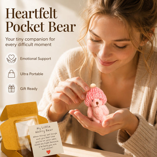 🎁Gift Idea Hot Sale 60% OFF🔥Mini Plush Pocket Teddy Bear with Greeting Card & Gift Box
