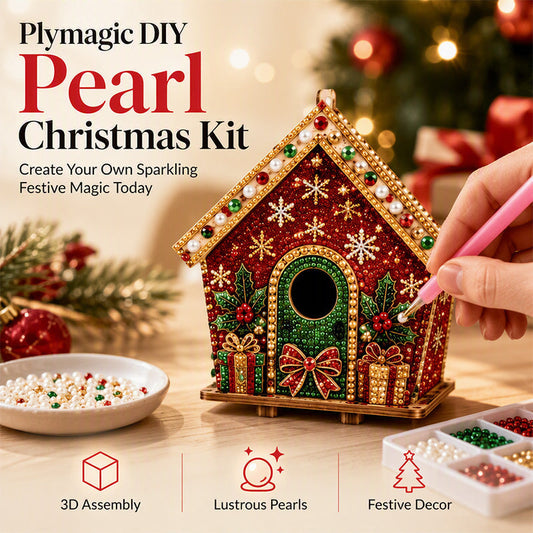 🎄⏳LAST DAY SALE ONLY￡9.99!!☃️3D DIY Pearl Art Christmas Painting Kit