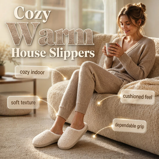 🔥⏳LAST WEEK SALE -ONLY  ￡12.99!!👣 ☁️ Cozy Winter Slippers for Men & Women